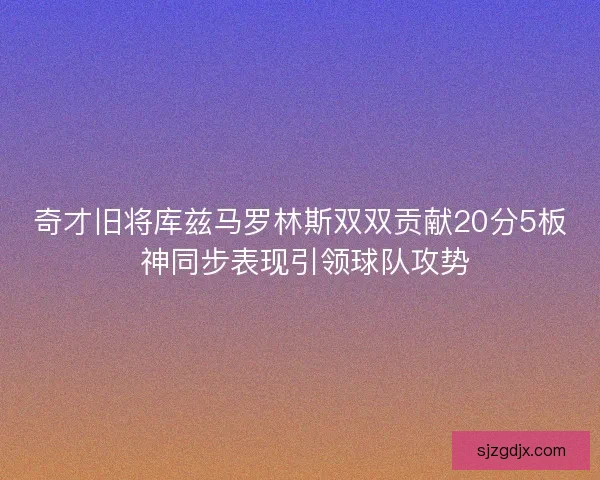 奇才旧将库兹马罗林斯双双贡献20分5板 神同步表现引领球队攻势